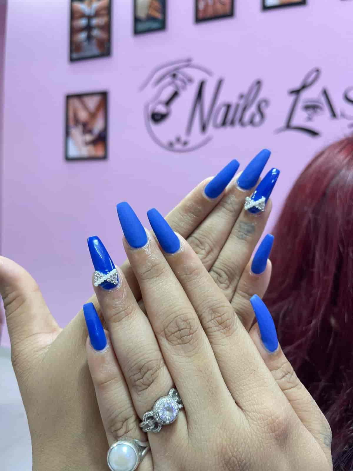 Nail extension work at Nails Lash Adda